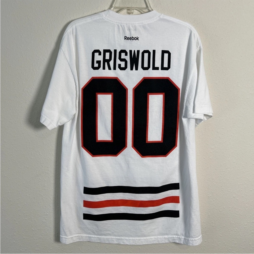 Chicago Blackhawks Clark Griswold Reebok Jersey T-Shirt Men’s Large Authentic 00